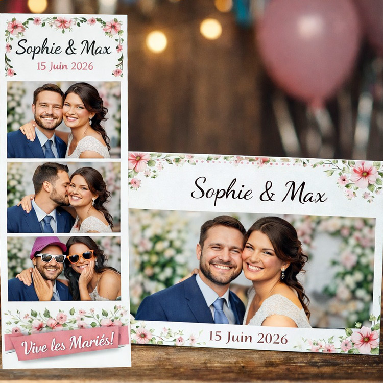 Tirages photos bandelettes photobooth